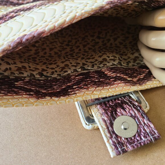 Faux Snake Clutch Purse - Picture 6 of 8